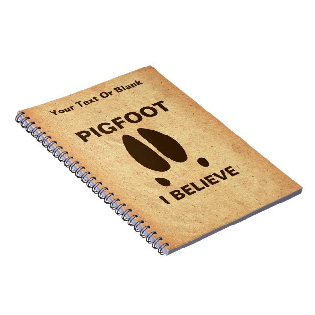 Caderno Espiral Pigfoot - Eu Acredito (Lado Direito)
