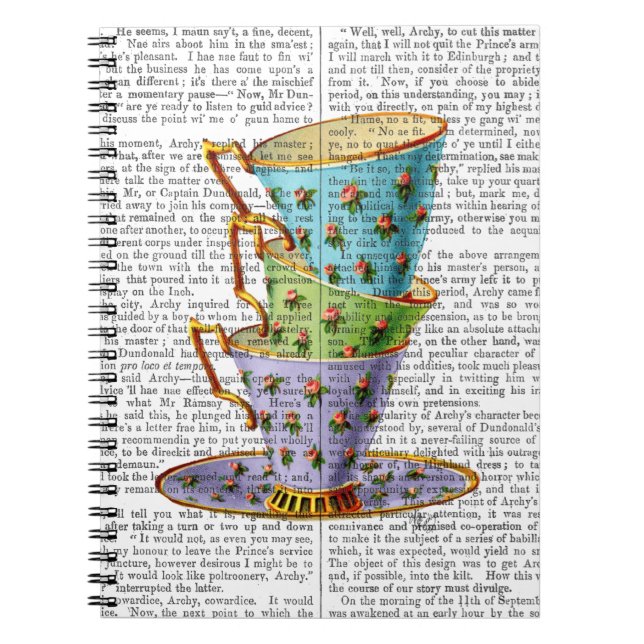 Caderno Espiral Pilha De Três Equipes De Vintage (Frente)