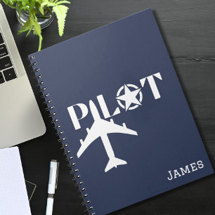 Caderno Espiral Piloto Avião Militar Aeronáutica Legal
