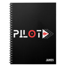 Piloto Tipografia & Jet Airplane, Minimalista,Pers