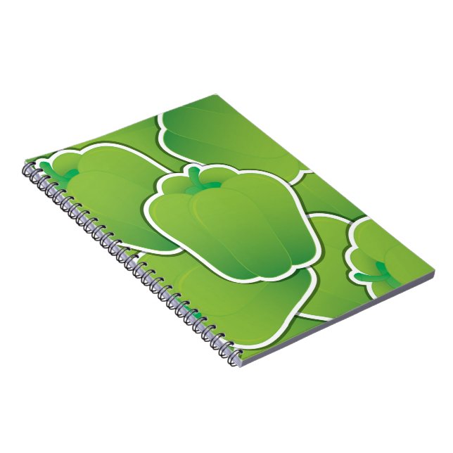 Caderno Espiral Pimenta verde-funfa (Lado Direito)