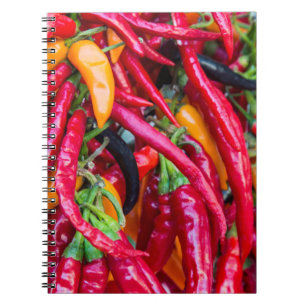 Caderno Espiral Pimentões Quentes No Mercado De Produtores Em Madi