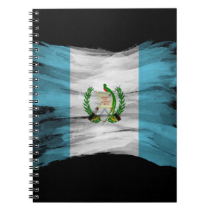 Caderno Espiral Pincel de pavilhão da Guatemala, pavilhão nacion