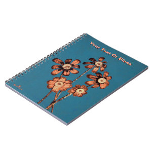 Caderno Espiral Pine Cone Flowers