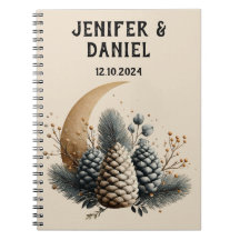 Pinecones e Crescent Moon Winter Love