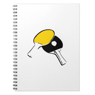 Caderno Espiral Ping Pong Paddes