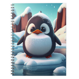 Caderno Espiral Pinguim
