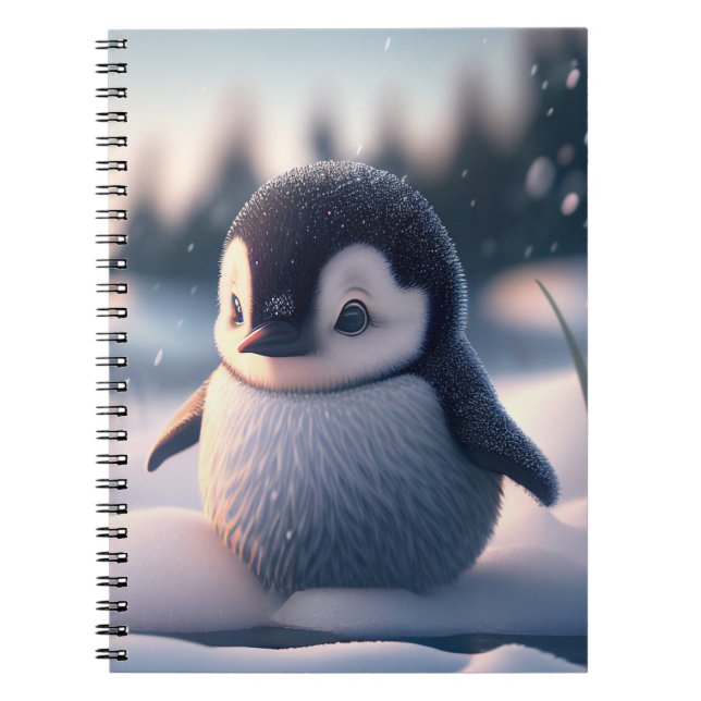 Caderno Espiral Pinguim (Frente)