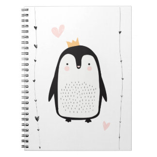 Caderno Espiral Pinguim