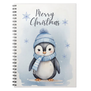 Caderno Espiral "Pinguim Bonito"