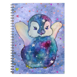 Caderno Espiral Pinguim chamado Botão