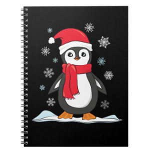 Caderno Espiral Pinguim Cujo Natal