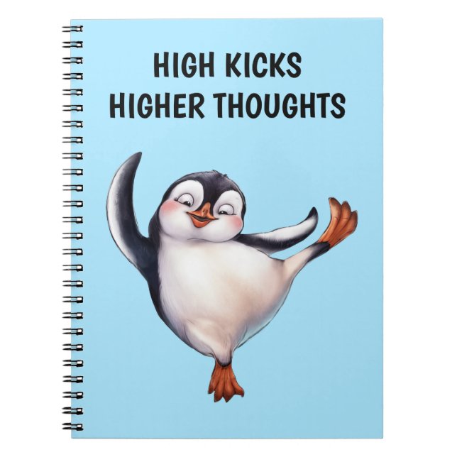Caderno Espiral Pinguim Dançante (Frente)
