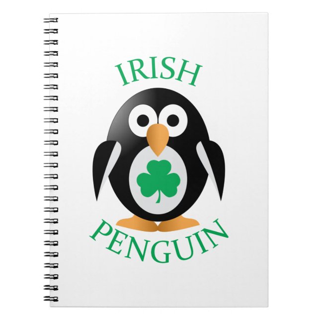 Caderno Espiral Pinguim irlandês (Frente)