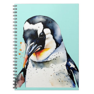 Caderno Espiral Pinguins lindos