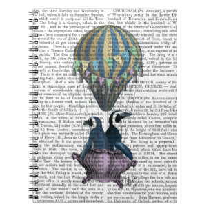 Caderno Espiral Pinguins voadores