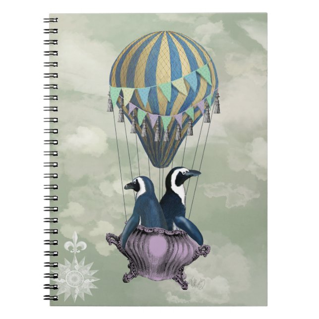 Caderno Espiral Pinguins voadores 2 (Frente)