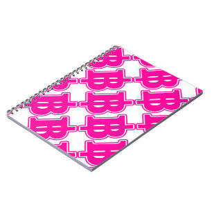 Caderno Espiral PINK BAHT SGN ฿ Moeda Moeda Tailandesa ฿