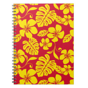 CADERNO ESPIRAL PINK BIKINI (VERMELHO/DOURADO)