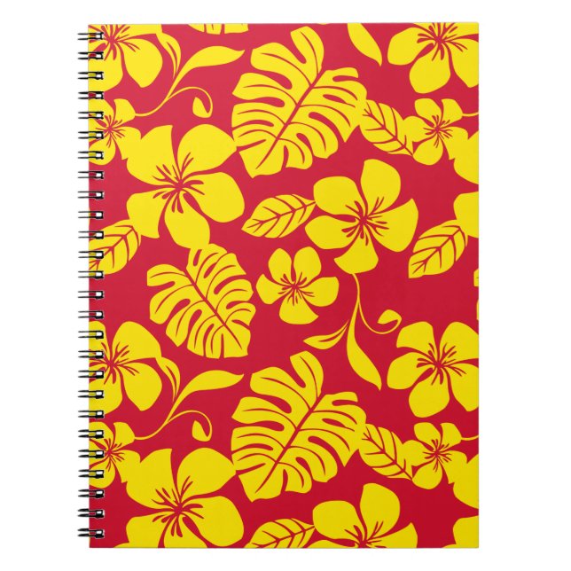 CADERNO ESPIRAL PINK BIKINI (VERMELHO/DOURADO) (Frente)