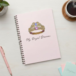 Caderno Espiral Pink Coquette Tiara & Bow Spiral Notebook
