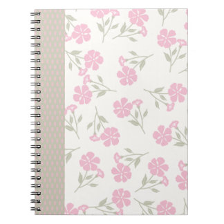 Caderno Espiral Pink Floral Journal – Pretty Flower Notebook