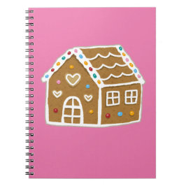Caderno Espiral Pink Gingerbread House