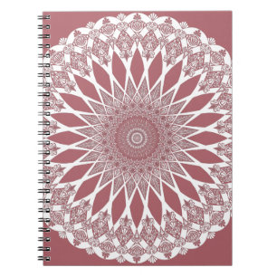 Caderno Espiral Pink Madder Tristyns Mandala