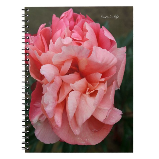 Caderno Espiral Pink Peony (Frente)