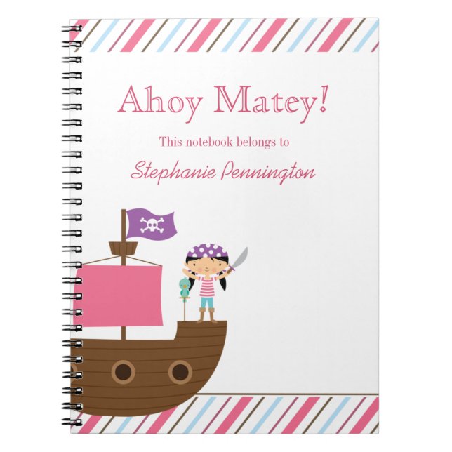 Caderno Espiral Pink-Pink Personalizado (Frente)