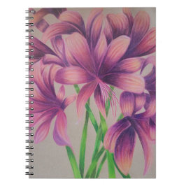 Caderno Espiral Pink spider lily notebook