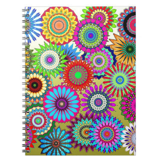 Caderno Espiral Pinrodas mosaicas