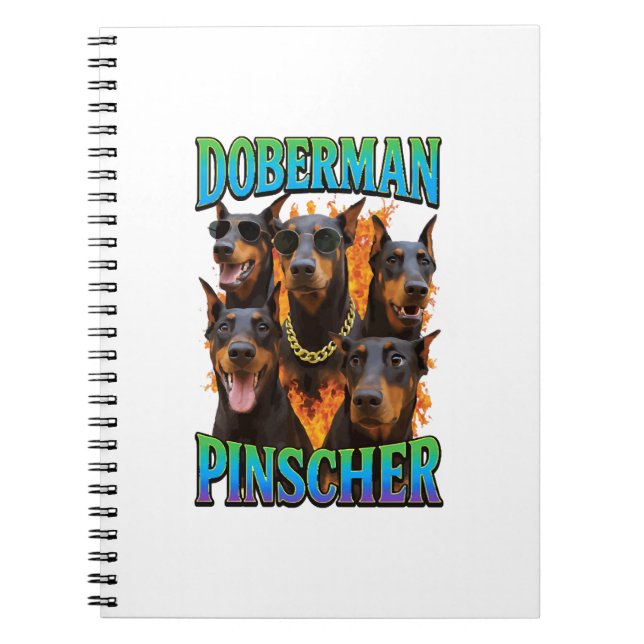 Caderno Espiral Pinscher Dobermann (Frente)