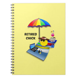 Caderno Espiral Pintinho aposentado - Ela é tão bonita