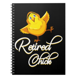 Caderno Espiral Pintinho Aposentado Para A Senhora De Frango Do Pa