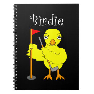 Caderno Espiral Pintinho Birdie Golfer