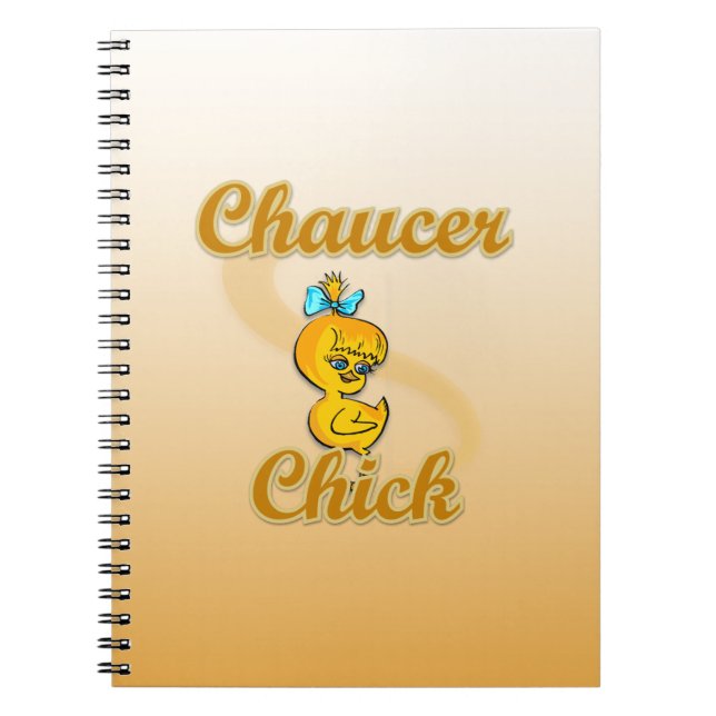 Caderno Espiral Pintinho Chaucer (Frente)