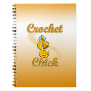 Caderno Espiral Pintinho Crochet