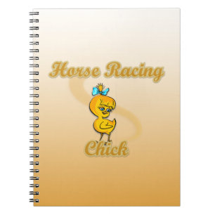 Caderno Espiral Pintinho de corridas de cavalos