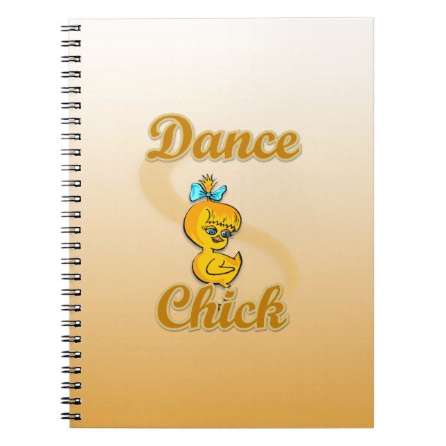 Caderno Espiral Pintinho de dança (Frente)