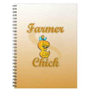 Caderno Espiral Pintinho de fazendeiro