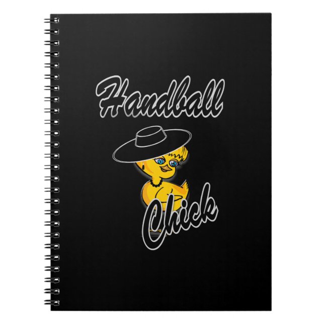 Caderno Espiral Pintinho de handebol nº 4 (Frente)