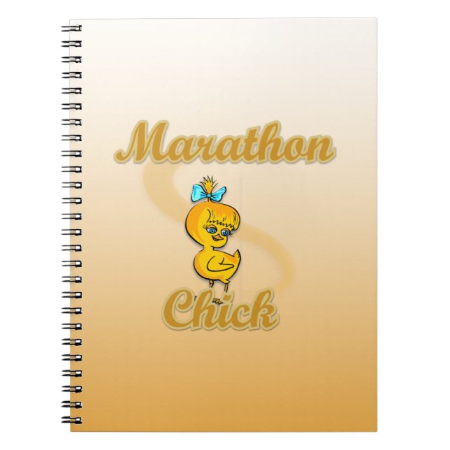 Caderno Espiral Pintinho de maratona (Frente)