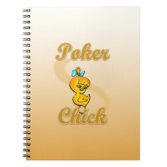 Caderno Espiral Pintinho de pôquer (Frente)