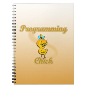 Caderno Espiral Pintinho de programação