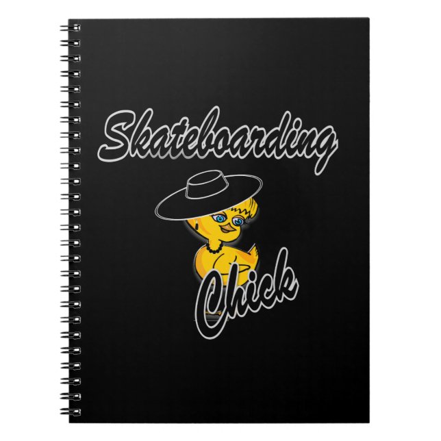 Caderno Espiral Pintinho de skate nº 4 (Frente)