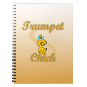 Caderno Espiral Pintinho de trompete