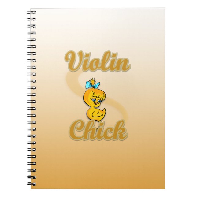 Caderno Espiral Pintinho de Violino (Frente)