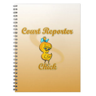 Caderno Espiral Pintinho do Repórter do Tribunal