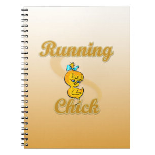 Caderno Espiral Pintinho em execução